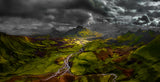 Storm on Highland Poster och Canvastavla