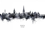 Perth Scotland Skyline Poster och Canvastavla