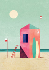 Surf Hut Poster och Canvastavla