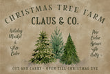 Vintage Christmas tree farm (1) Poster och Canvastavla