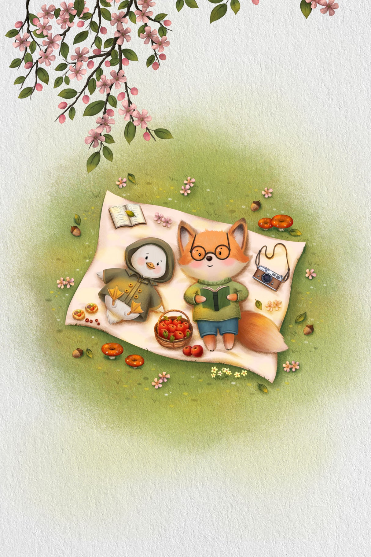 Picnic On the Grass Poster och Canvastavla