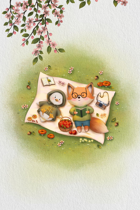 Picnic On the Grass Poster och Canvastavla