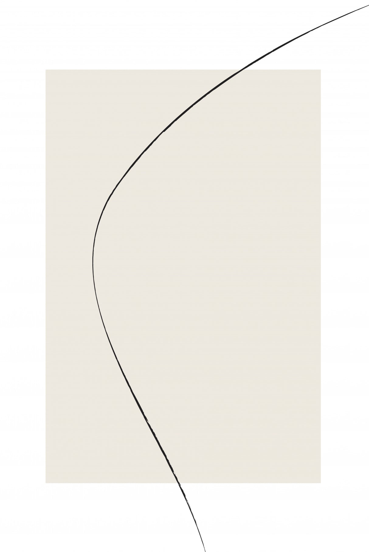 Beige Abstracta Poster och Canvastavla
