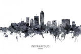 Indianapolis Indiana Skyline Poster och Canvastavla