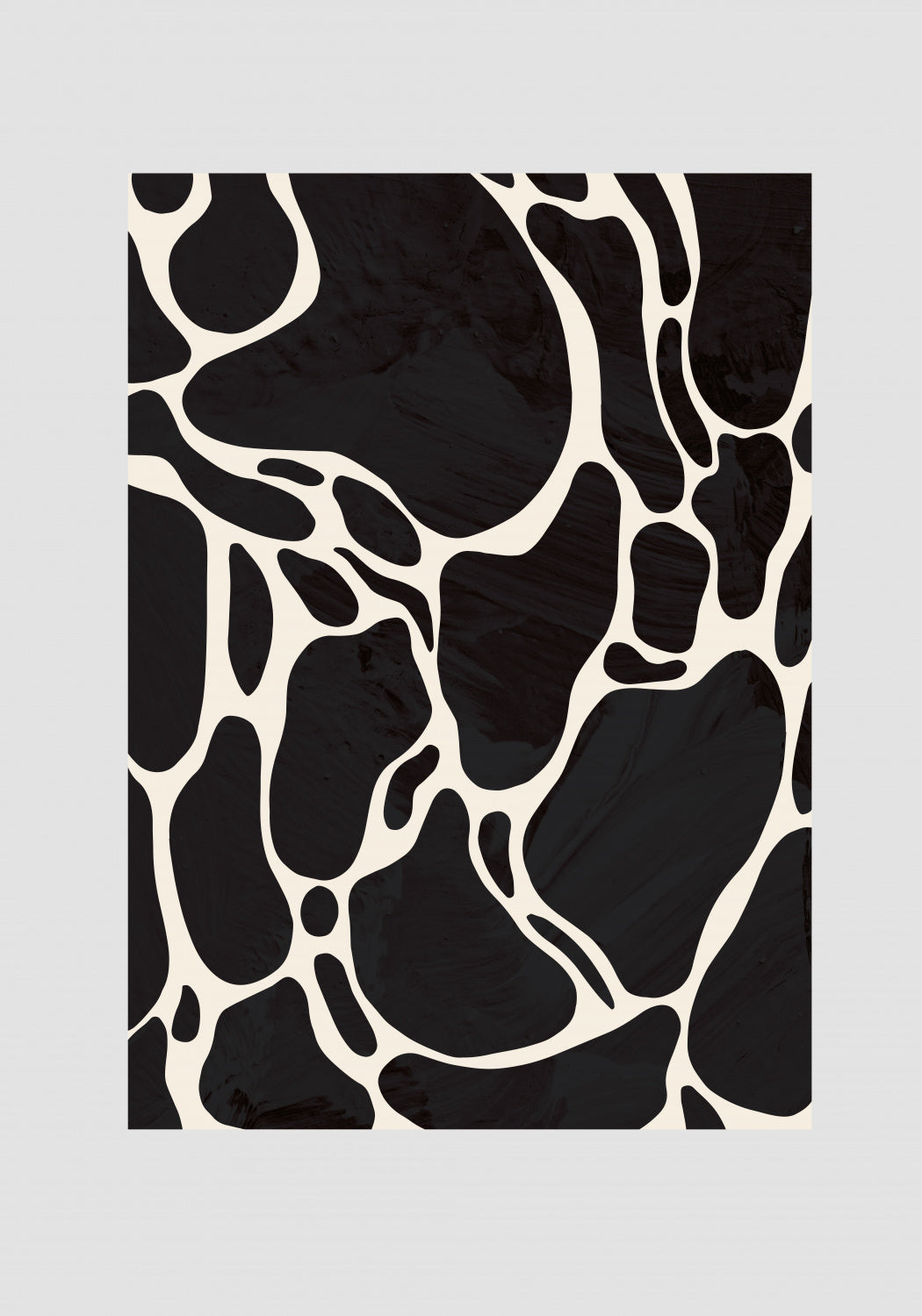 Giraffe Grey Poster och Canvastavla
