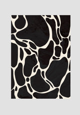 Giraffe Grey Poster och Canvastavla