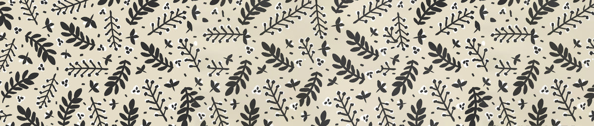 Branches on Beige Background Square Poster och Canvastavla