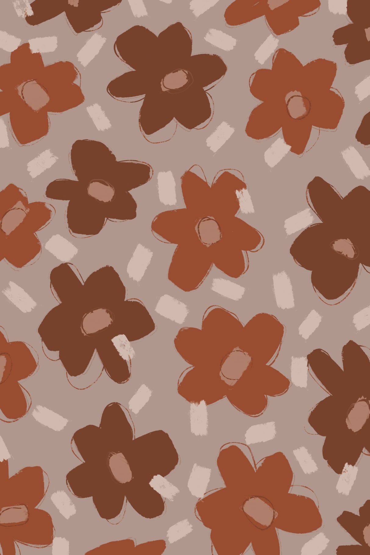 Pastel Flowers Poster och Canvastavla