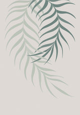 Leaf Frilly Green Poster och Canvastavla