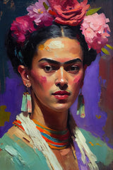 Portrait Of Frida Poster och Canvastavla