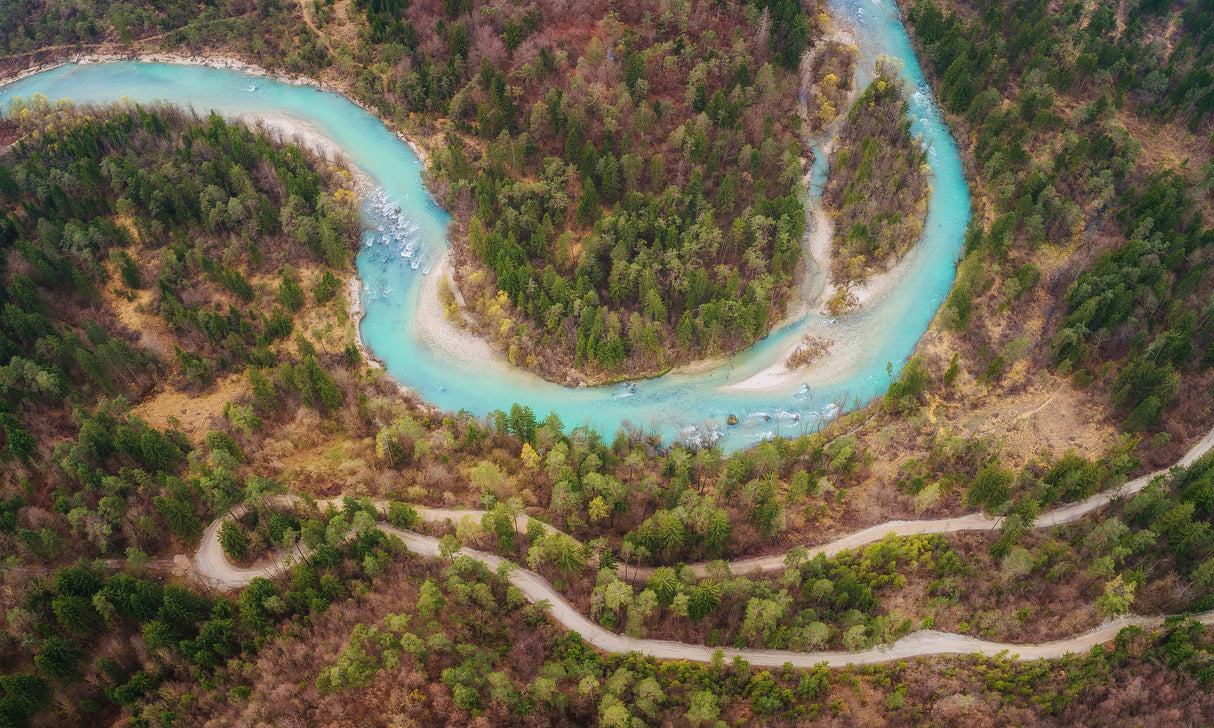 Road and river Poster och Canvastavla