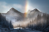 Riding Under Frozen Rainbow Poster och Canvastavla