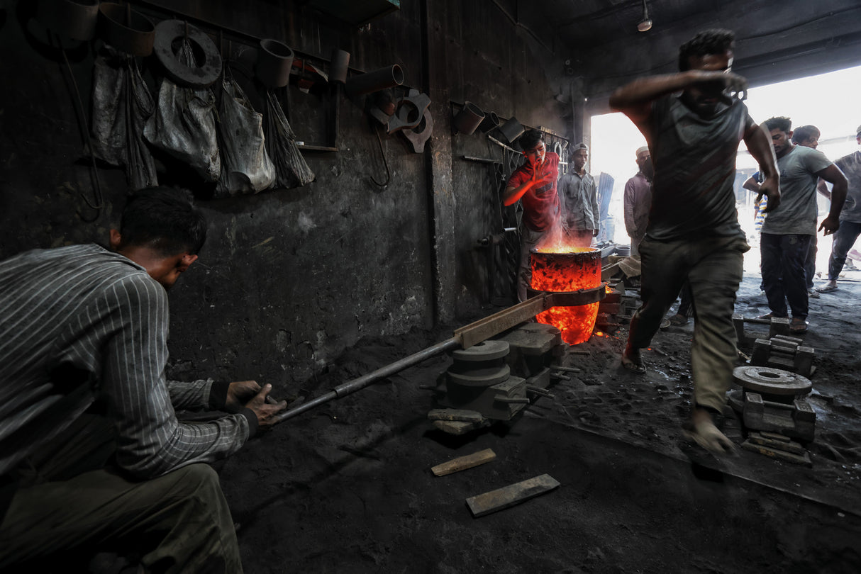 Iron-foundry in shipyard 3349 Poster och Canvastavla