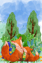 red fox Poster och Canvastavla