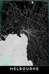 MELBOURNE Poster och Canvastavla