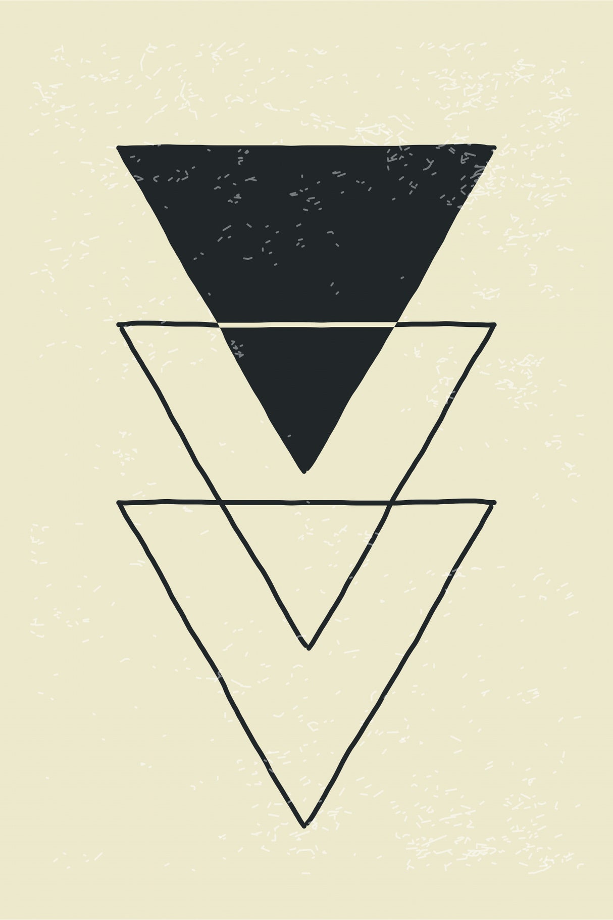 Abstract Triangles #7 Poster och Canvastavla