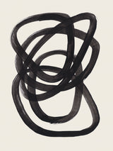 Ink Spiral Rings Poster och Canvastavla