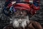 Man at the Pashupatinath Temple - Kathmandu Poster och Canvastavla