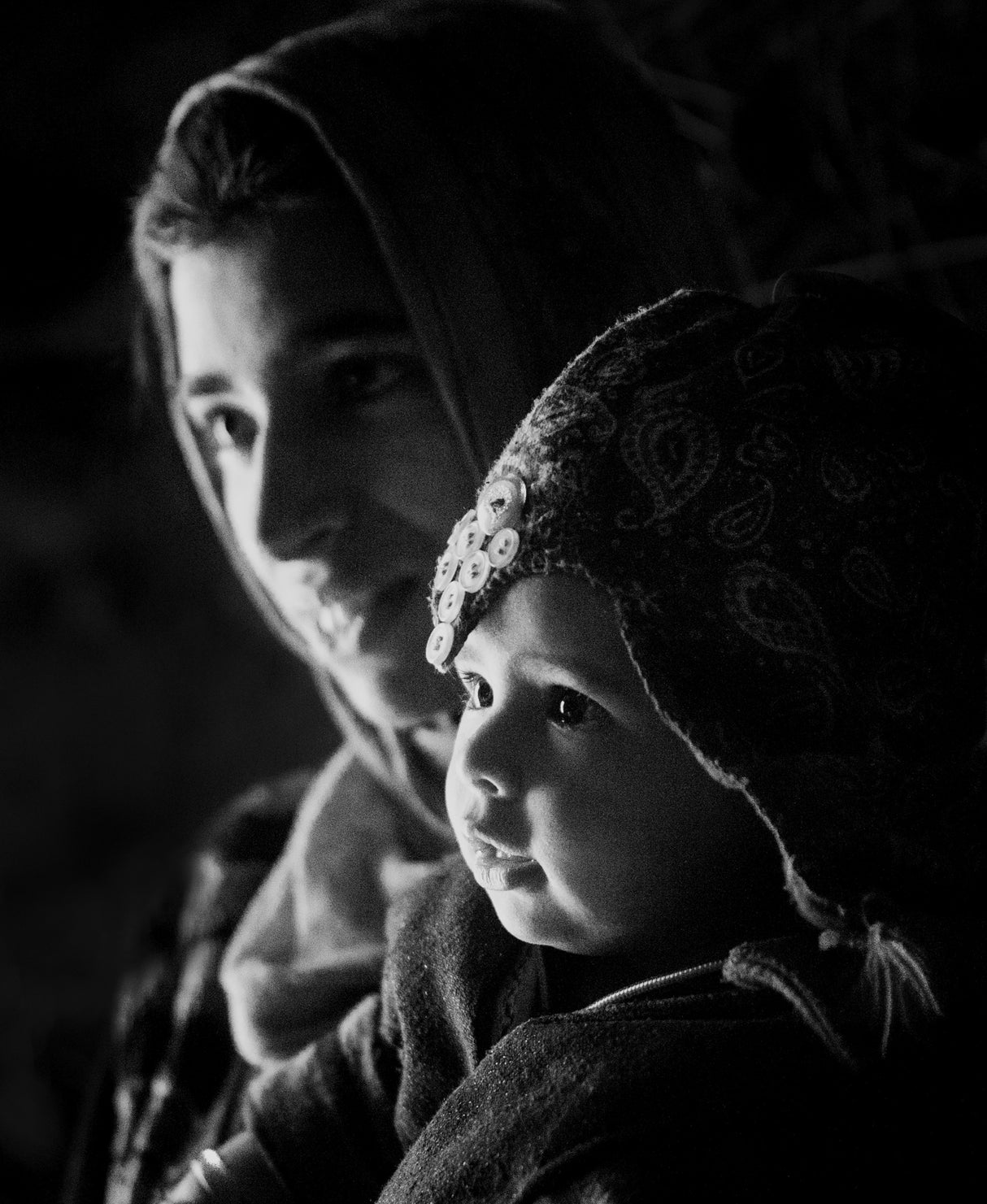Mother and Son Poster och Canvastavla