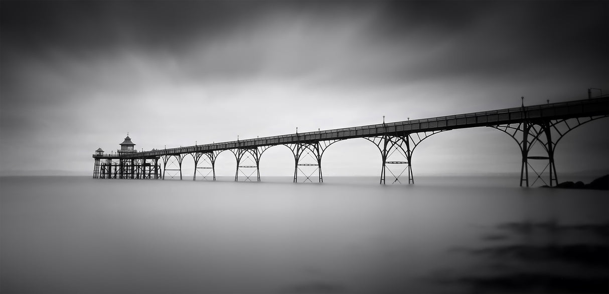 Clevedon Pier Poster och Canvastavla