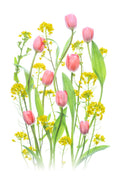 Bright Spring Flowers Poster och Canvastavla