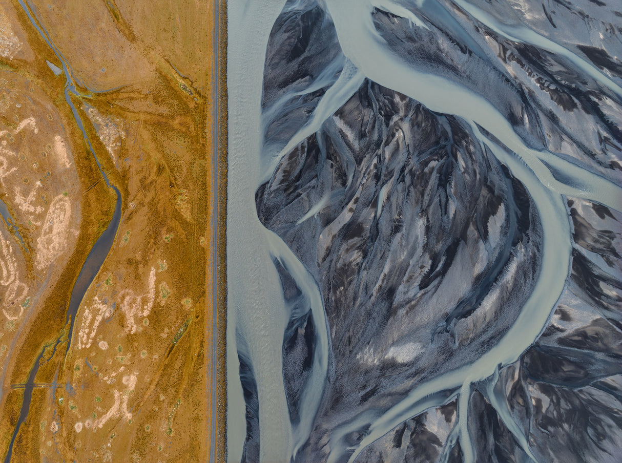 Glacial delta Poster och Canvastavla