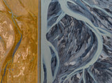 Glacial delta Poster och Canvastavla