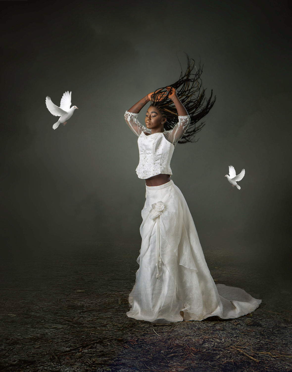 Bridal Doves Poster och Canvastavla