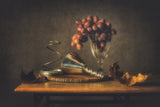 Stil life grape and wine Poster och Canvastavla