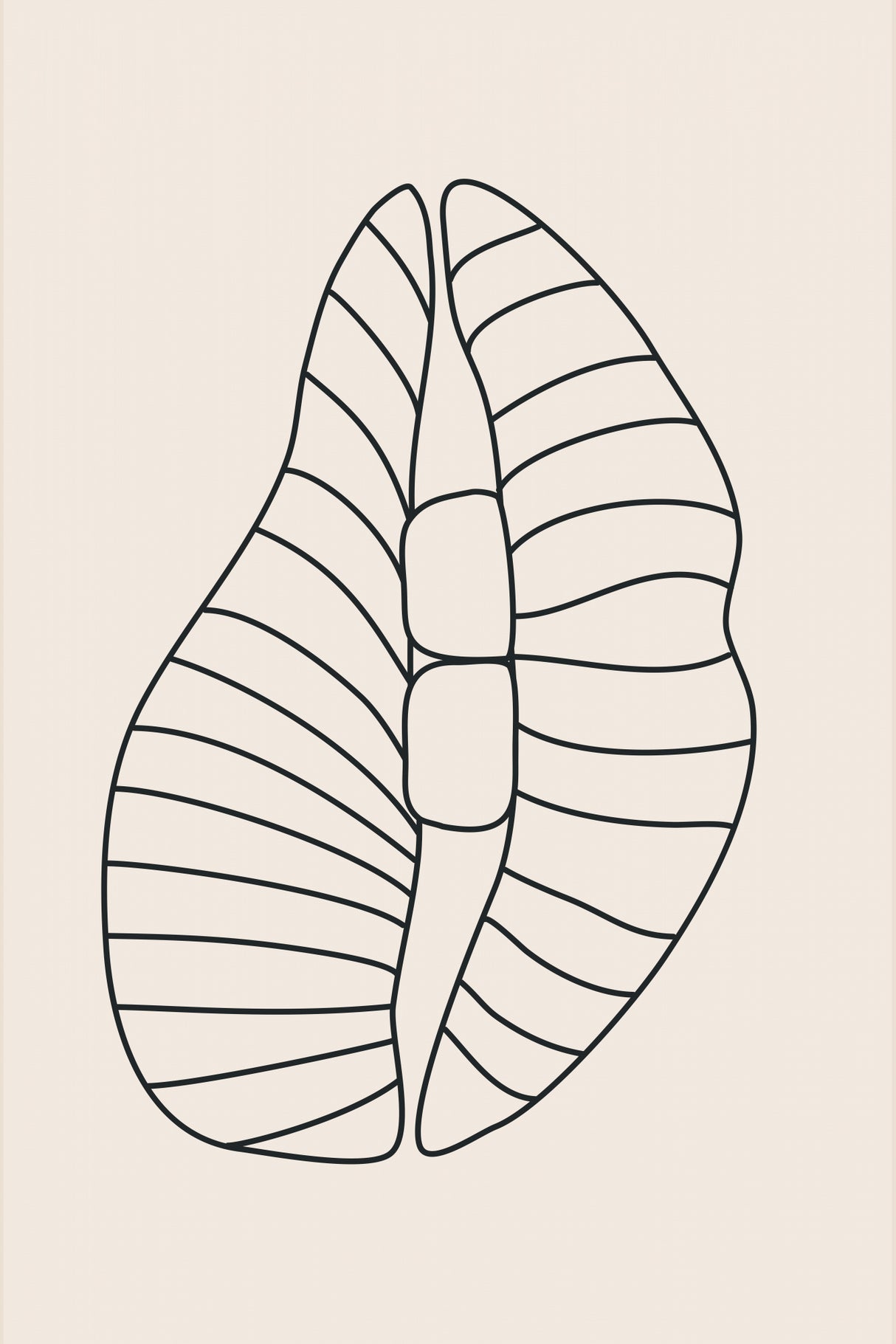 Boho Mouth Poster och Canvastavla