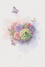 Vintage Succulent (1) Poster och Canvastavla
