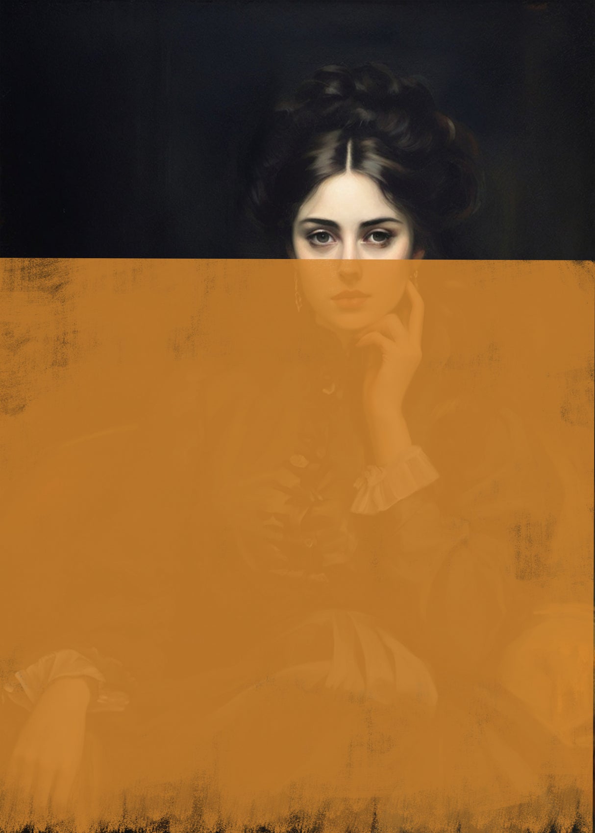 Altered Portrait of Woman Poster och Canvastavla
