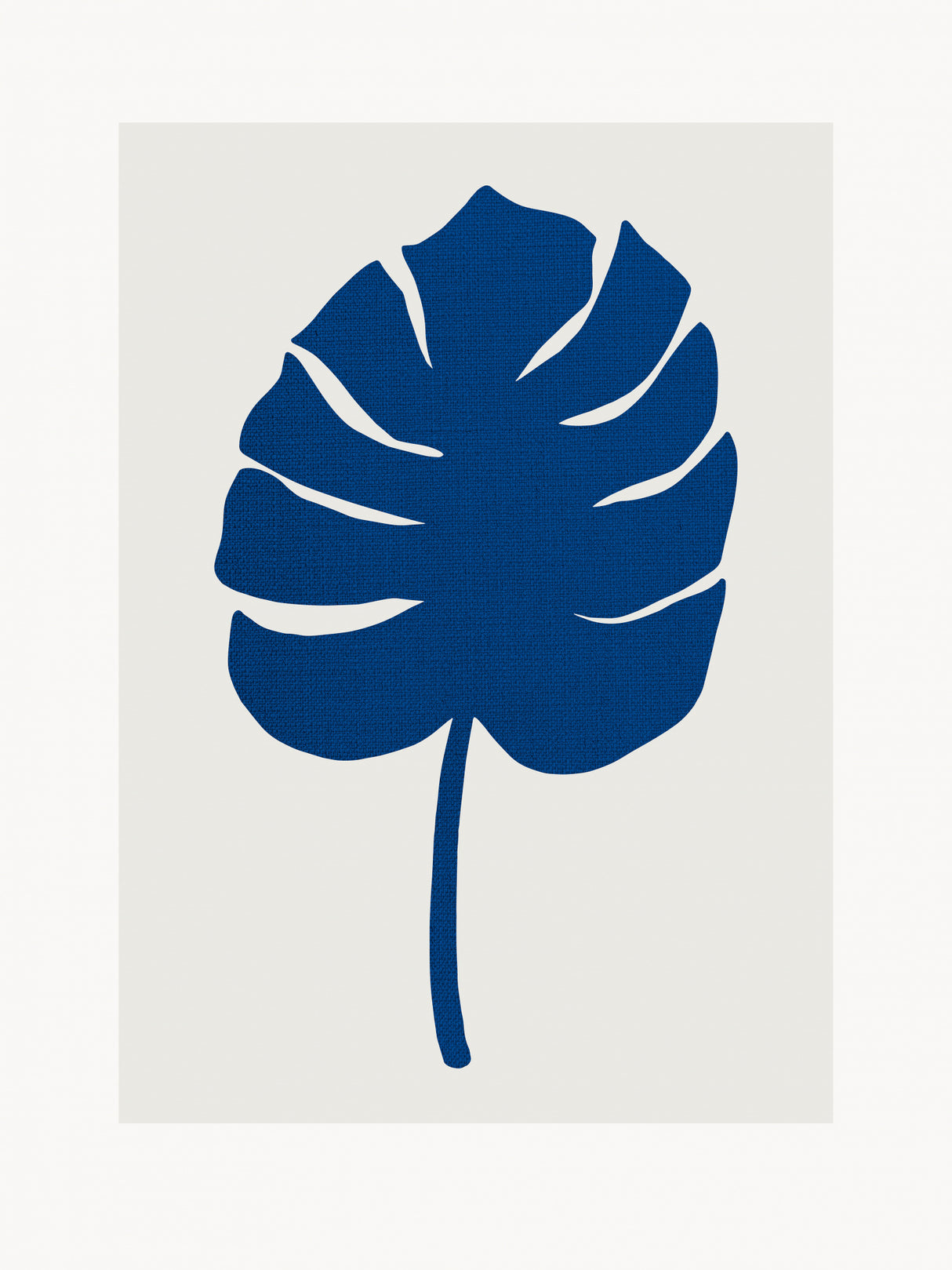 Leaf Blue Poster och Canvastavla