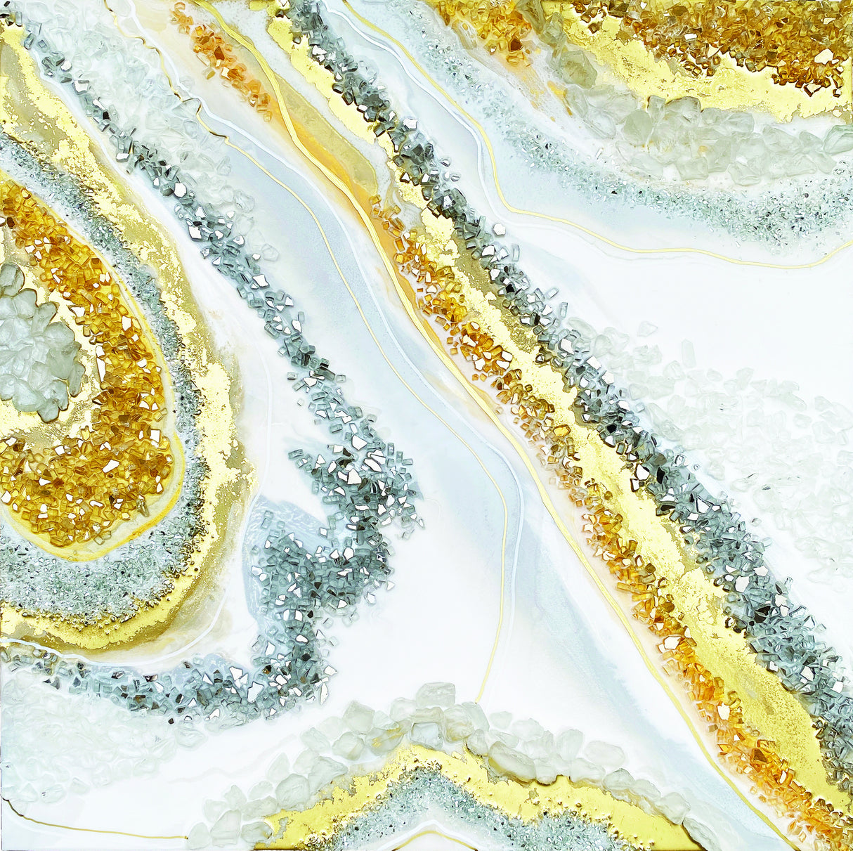 Gold Agate Poster och Canvastavla