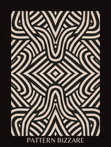 Black Pattern Bizarre 3 Poster och Canvastavla