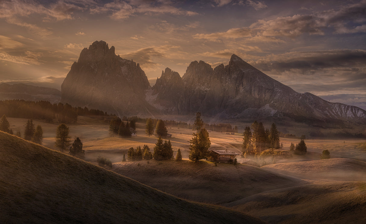 As the first rays melt the mists away Poster och Canvastavla