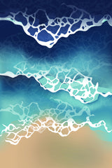 Ocean Waves Poster och Canvastavla