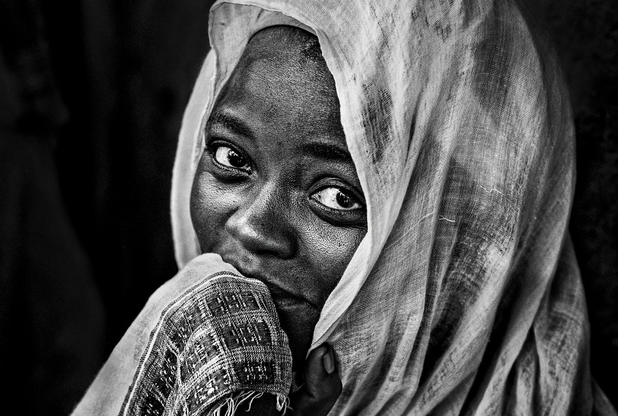Woman at a religious ceremony in Ethiopia Poster och Canvastavla