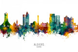 Algiers Algeria Skyline Poster och Canvastavla