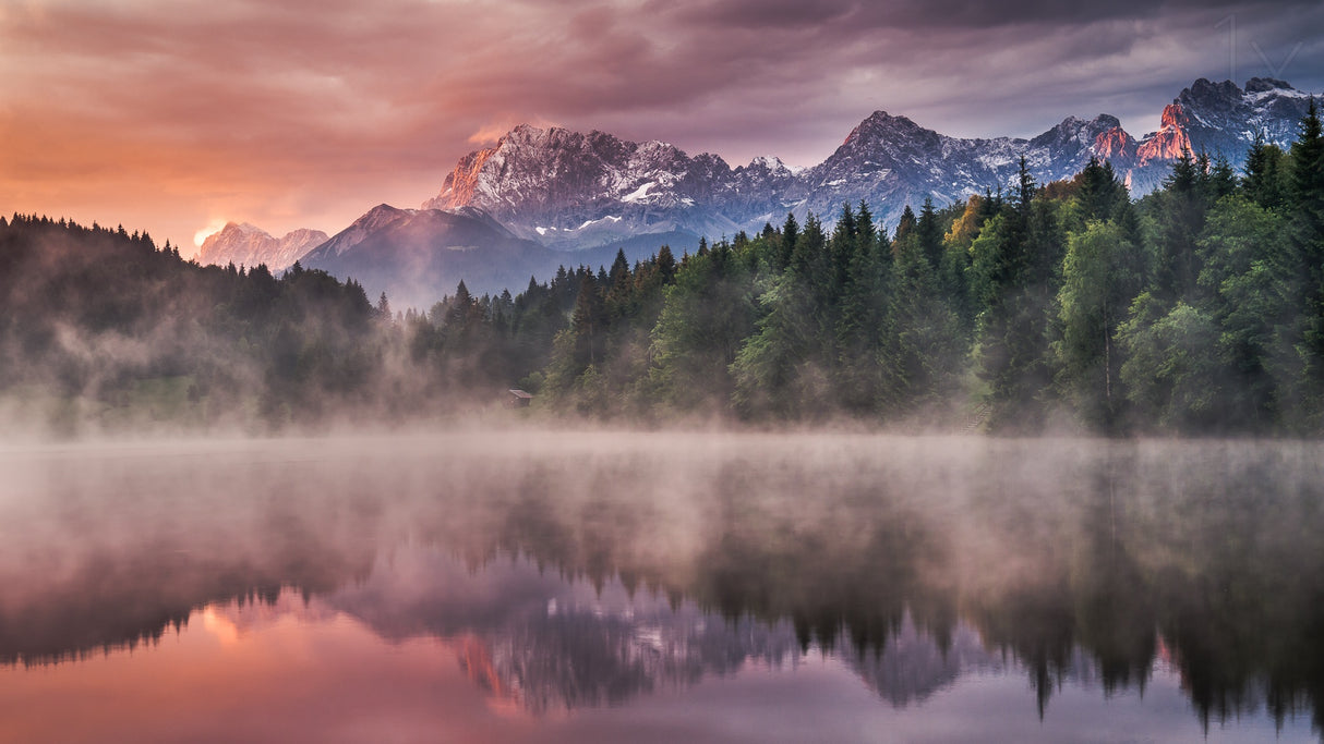 Sunrise at the Lake Poster och Canvastavla