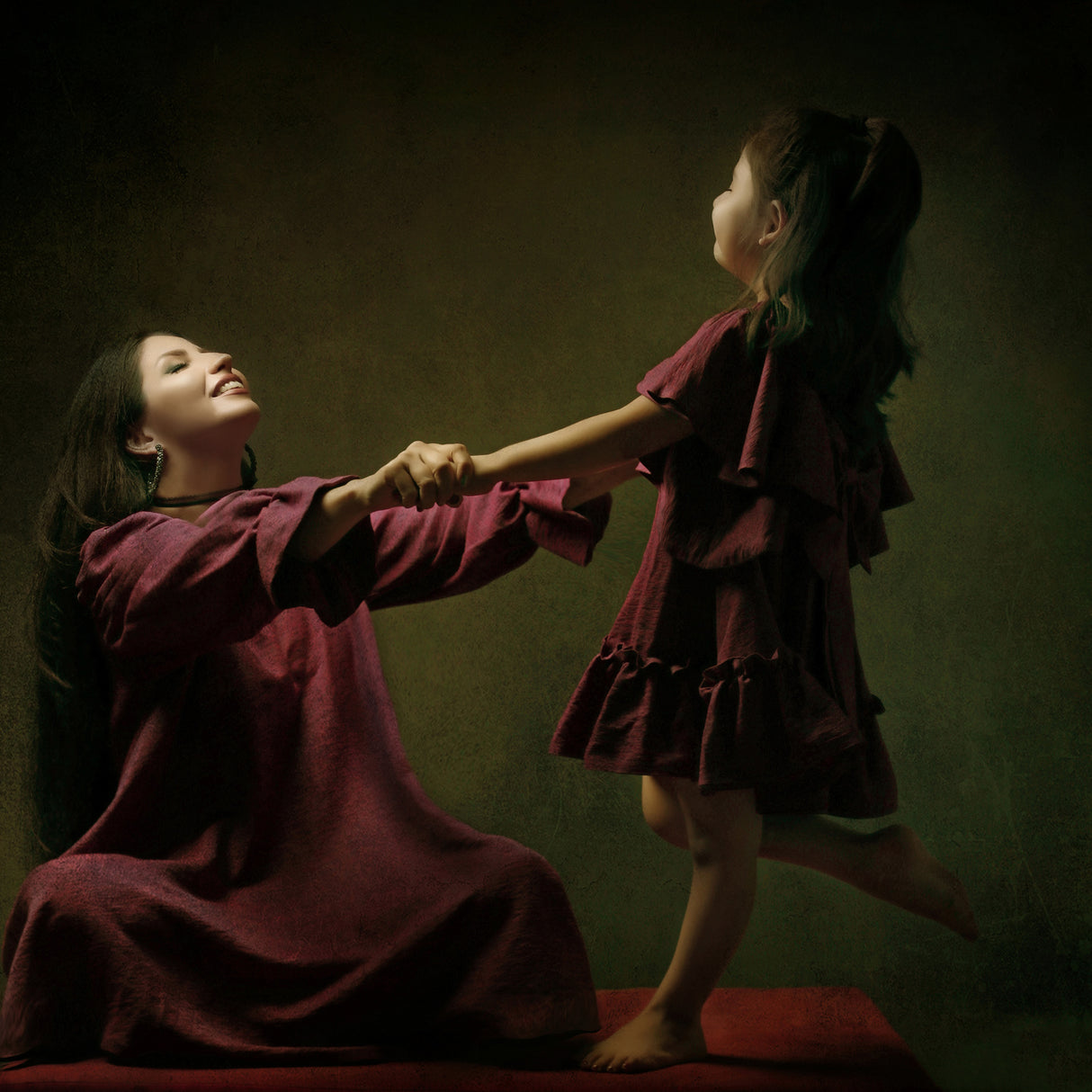 Daughter &amp; Mom Poster och Canvastavla