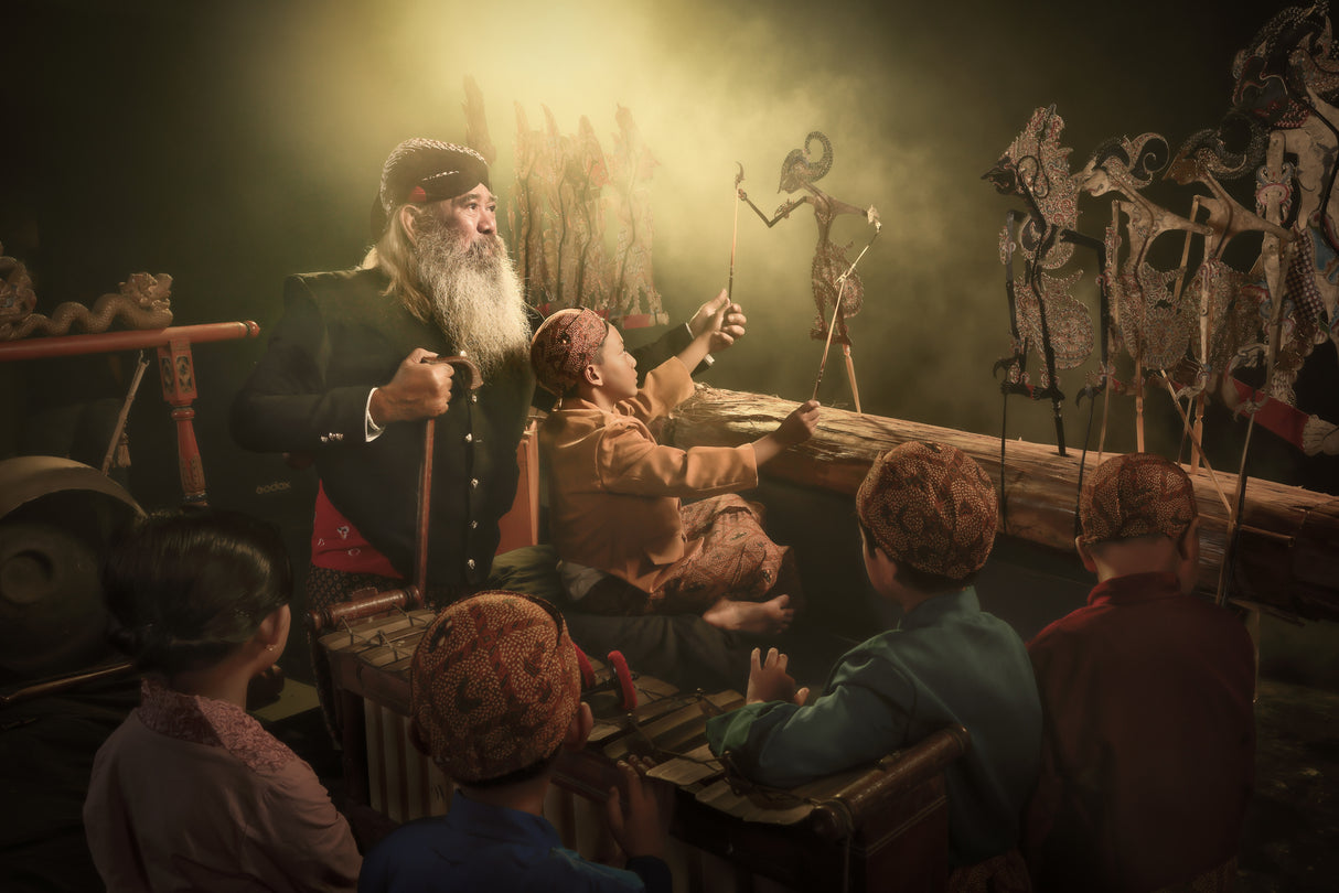 The Puppet Master and his Junior Poster och Canvastavla