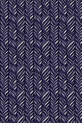 Indigo Blue Pattern Poster och Canvastavla