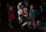 Loi tribe family at home - Myanmar Poster och Canvastavla