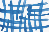 Abstract Lines Blue and White 01 Poster och Canvastavla