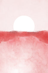 Minimal Landscape Pink 01 Poster och Canvastavla