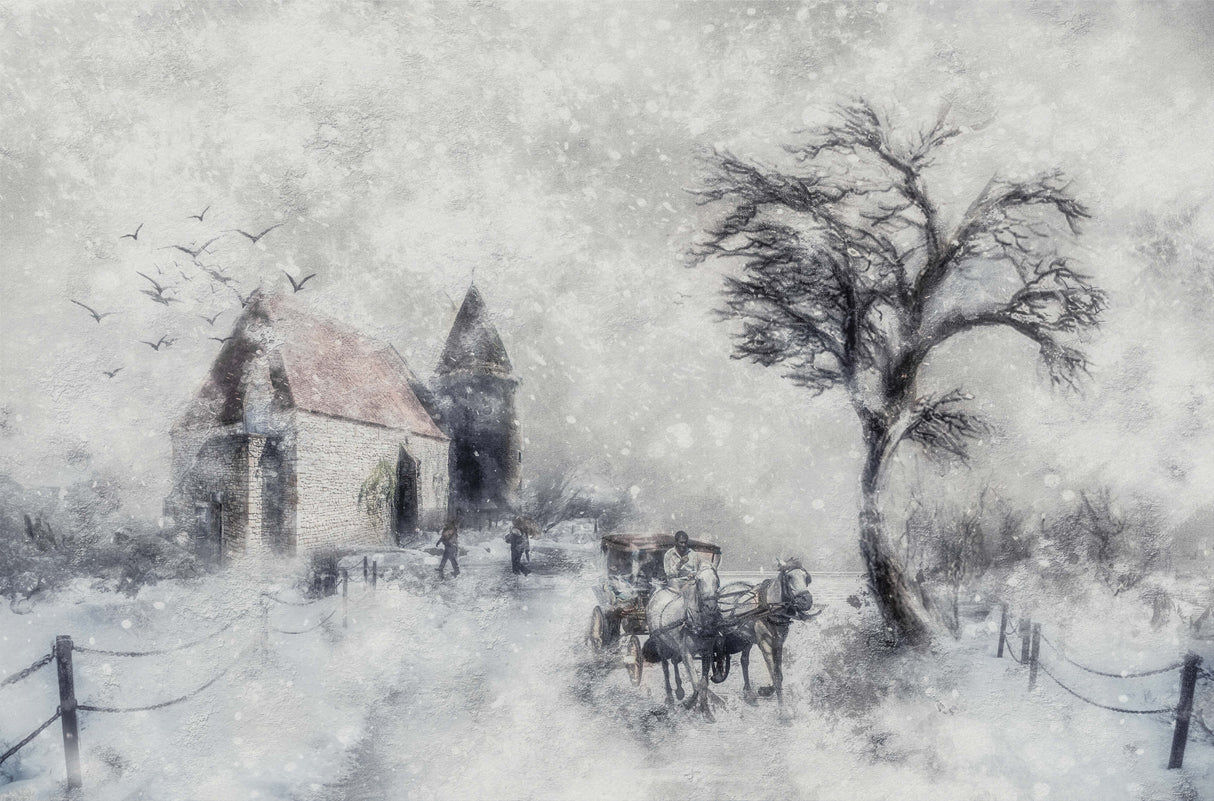 '...and all the white horses are still in bed...' Poster och Canvastavla