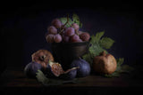 Pomegranate, fig and grape... Poster och Canvastavla