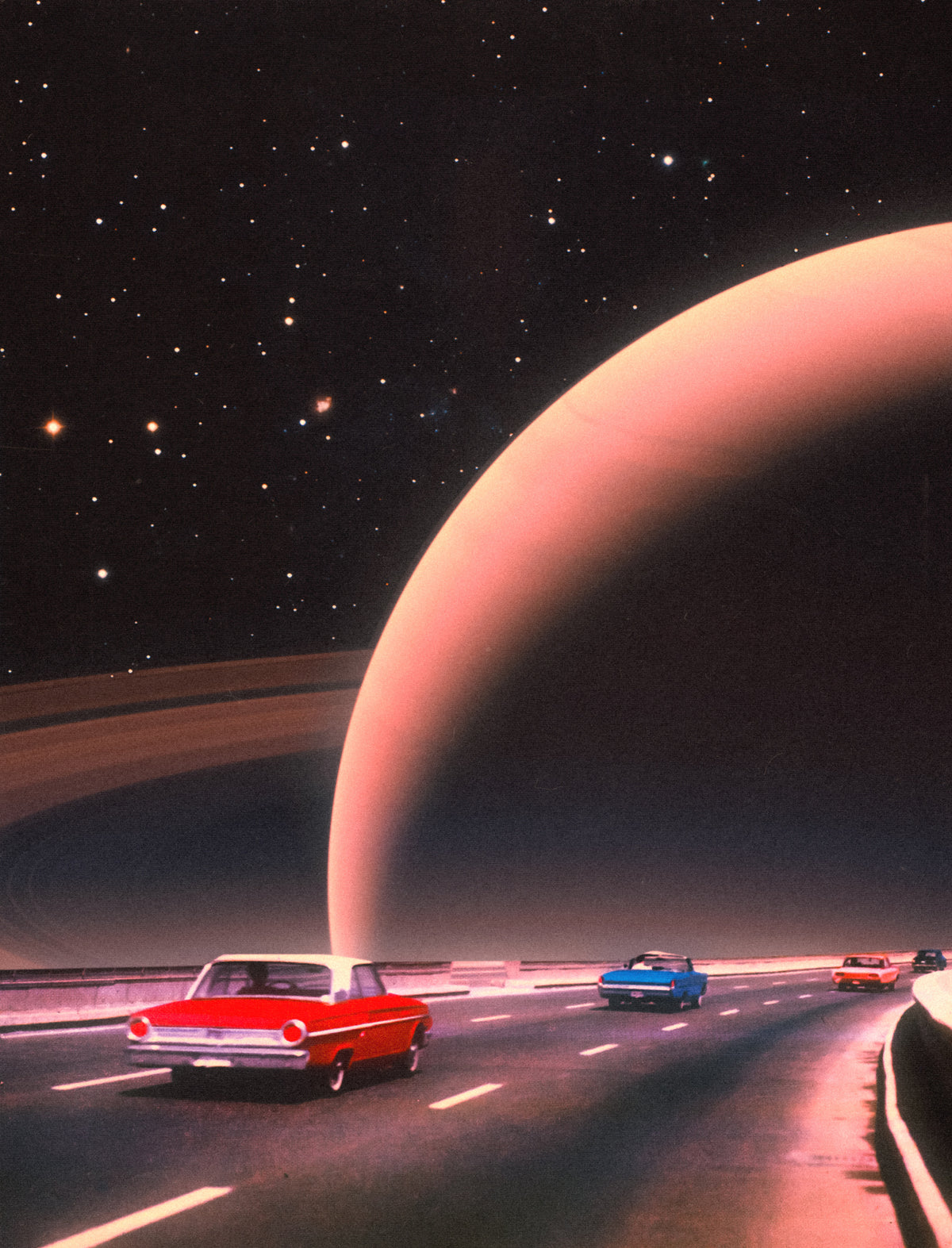 Saturn Traffic Poster och Canvastavla