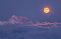 Super moon rises Poster och Canvastavla